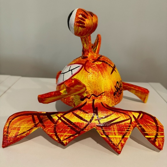 Handmade Crab Cute Figure Statue Decor Handcrafted - Picture 8 of 13